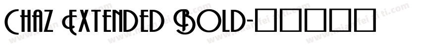 Chaz Extended Bold字体转换